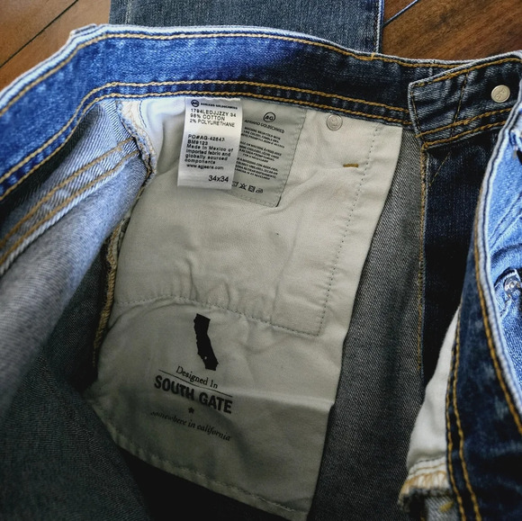 AG Adriano Goldschmied Everett Slim Straight Denim Jeans Men's Size 34 - Picture 12 of 12